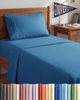 CGK Unlimited vue avant du paquet de draps denim blue, confort immédiat