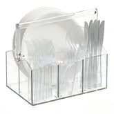 Chivalral caddy face avant élégant et transparent montrant organisation pratique