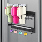 CINPIUK vue avant du support pour organiser bouteilles, gain d'espace visible