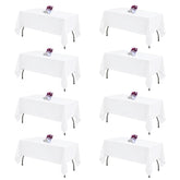 CKIKU nappe rectangulaire vue avant, finition nette et protection de table