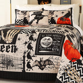 Cmfshape couette Halloween face avant montrant motifs festifs et confort