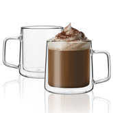 CNGLASS tasse face avant montrant la silhouette claire et l’anse pratique