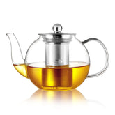 CNGLASS théière complète 40oz montrant design transparent et service élégant