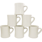 COLETTI mug face avant crème, look diner rétro et robuste
