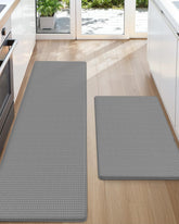 Color&Geometry vue face avant du tapis gris pour confort et protection