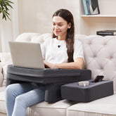 comehealthy vue frontale du lapdesk stabilise l'ordinateur portable confortablement