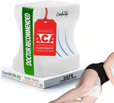 ComfiLife vue de face du coussin genoux montrant la forme ergonomique et soutien