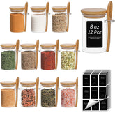 ComSaf vue avant du pack de 12 bocaux montrant rangement organisé