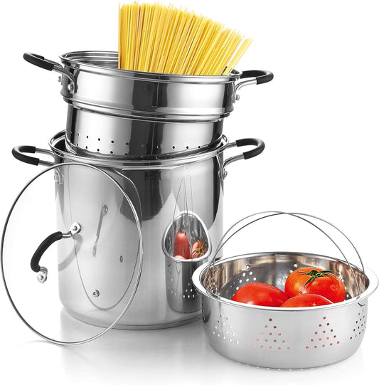 Cook N Home marmite 12 quarts vue avant montrant capacité et finition