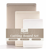 COOK WITH COLOR ensemble devant montrant trois planches et design coloré pour organisation