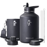 Coolflask face avant présentant design élégant et grande capacité bénéfice transport facile