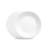 Corelle assiette apéro face montrant design blanc et présentation élégante