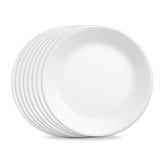 Corelle assiette face Frost White montre élégance et neutralité pour servir