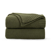 CozeCube plaid olive vue de face, chaleur et esthétique farmhouse