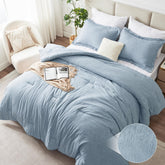CozyLux couette face avant montrant finition propre et couleur heathered