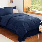 CozyLux ensemble 5 pièces présentation frontale pour lit Twin XL, finition soignée