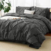 CozyLux vue avant de l'ensemble 7 pièces montrant finition pintuck et style épuré