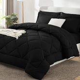 CozyLux ensemble complet posé sur lit, presentation élégante et gain de temps