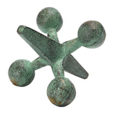 Creative Co‑Op jack en fonte vert vue avant montrant silhouette et couleur, apporte charme rustique