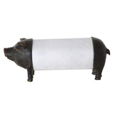 Creative Co‑Op porte‑serviettes cochon noir vue de face montrant style et utilité