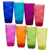 CreativeWare Circus ensemble face montrant huit gobelets multicolores, design lumineux et pratique