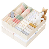 criusia vue avant de la boîte d'emballage présentant le set et sa couleur beige, rangement optimisé