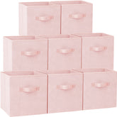 Criusia face avant pack de huit bacs rose, rangement esthétique