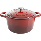 Crock-Pot cocotte frontale rouge scarlet, design robuste et esthétique