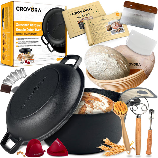 Crovora emballage avant montrant le four hollandais et bénéfice de coffret complet
