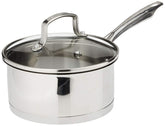 Cuisinart vue avant de la casserole inox 1,5 qt montrant finition professionnelle