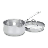 Cuisinart casserole face avant finition miroir et silhouette professionnelle