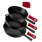 Cuisinel ensemble devant montrant les trois tailles et la qualité, idéal pour saisir