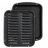 Image CULINARIN du plat à griller vu de face montrant la finition speckled et l'espace de cuisson