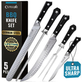 Cutluxe ensemble face avant montrant toutes les pièces et organisation pratique