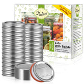 Dalzom visuel du packaging avant montrant 72 couvercles et 72 bagues, gain de quantité