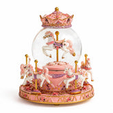 DANVON globe carrousel face montrant design rose et charme décoratif