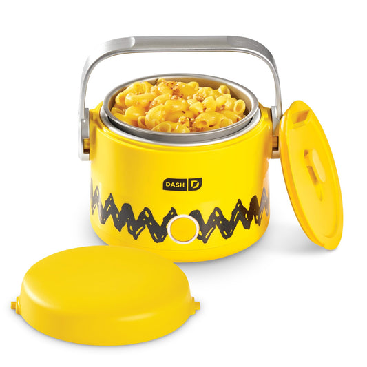 DASH Peanuts vue avant jaune Charlie Brown montrant le design et l'ergonomie