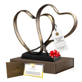 DCAPILLA sculpture en fer dans coffret élégant pour un cadeau mémorable