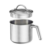 DCIGNA casserole 1,5 quart face avant montrant finition miroir et élégance