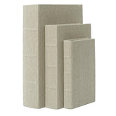DECOR4SEASON coffret face avant au rendu lin taupe, ajoute élégance