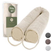 DECOREALM boudin de porte face avant beige élégant pour isolation
