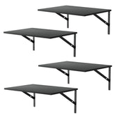 Deep Floating Wall Shelves face avant emballage montrant le kit complet pour montage