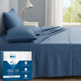 Degrees of Comfort emballage recto Teal Blue montrant la parure et l’avantage rafraîchissant