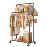 Delamu porte-vêtements face vue d’ensemble, organisation optimisée