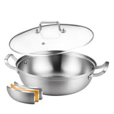 DELARLO casserole face avant montrant la finition et la capacité