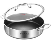 DELARLO poêle 12 pouces vue avant robuste et polyvalente