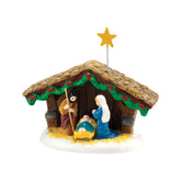 Department 56 vue de face montrant la Sainte Famille et ajout d'authenticité au village