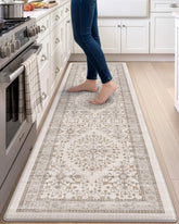 DEXI tapis avant du coureur montrant motif floral et confort esthétique