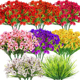 Dexpinzo vue frontale des 32 bouquets colorés offrant une décoration extérieure immédiate