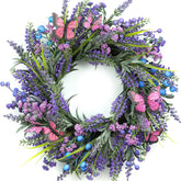 DFRREN couronne face pour porte, ajoute charme sans entretien